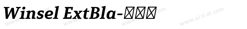 Winsel ExtBla字体转换